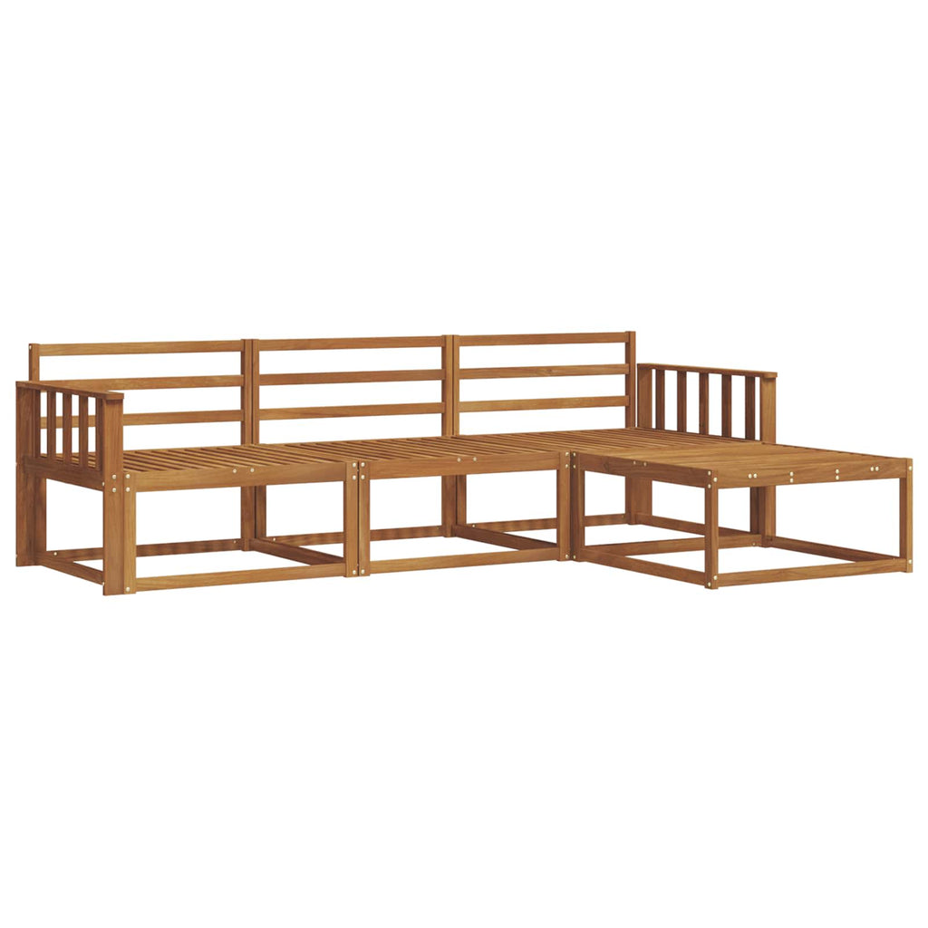 Outdoor-Sofagarnitur 4 pcs Natur Massivholz Akazie
