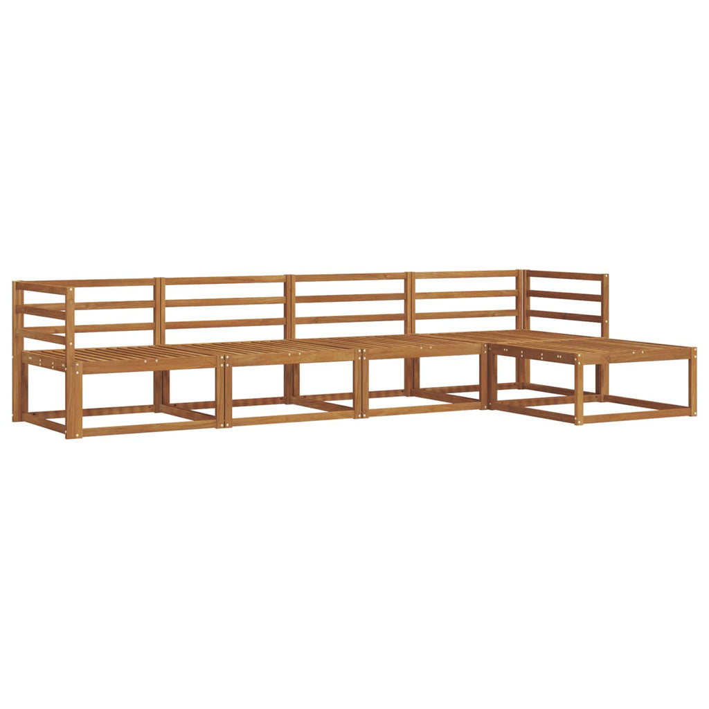 Outdoor-Sofagarnitur 5 pcs Natur Massivholz Akazie