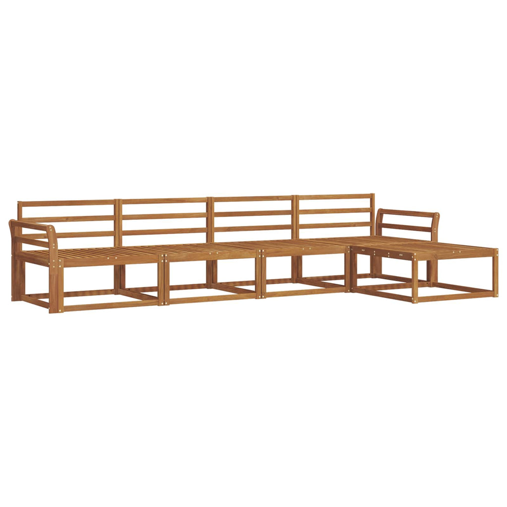 Outdoor-Sofagarnitur 5 pcs Natur Massivholz Akazie