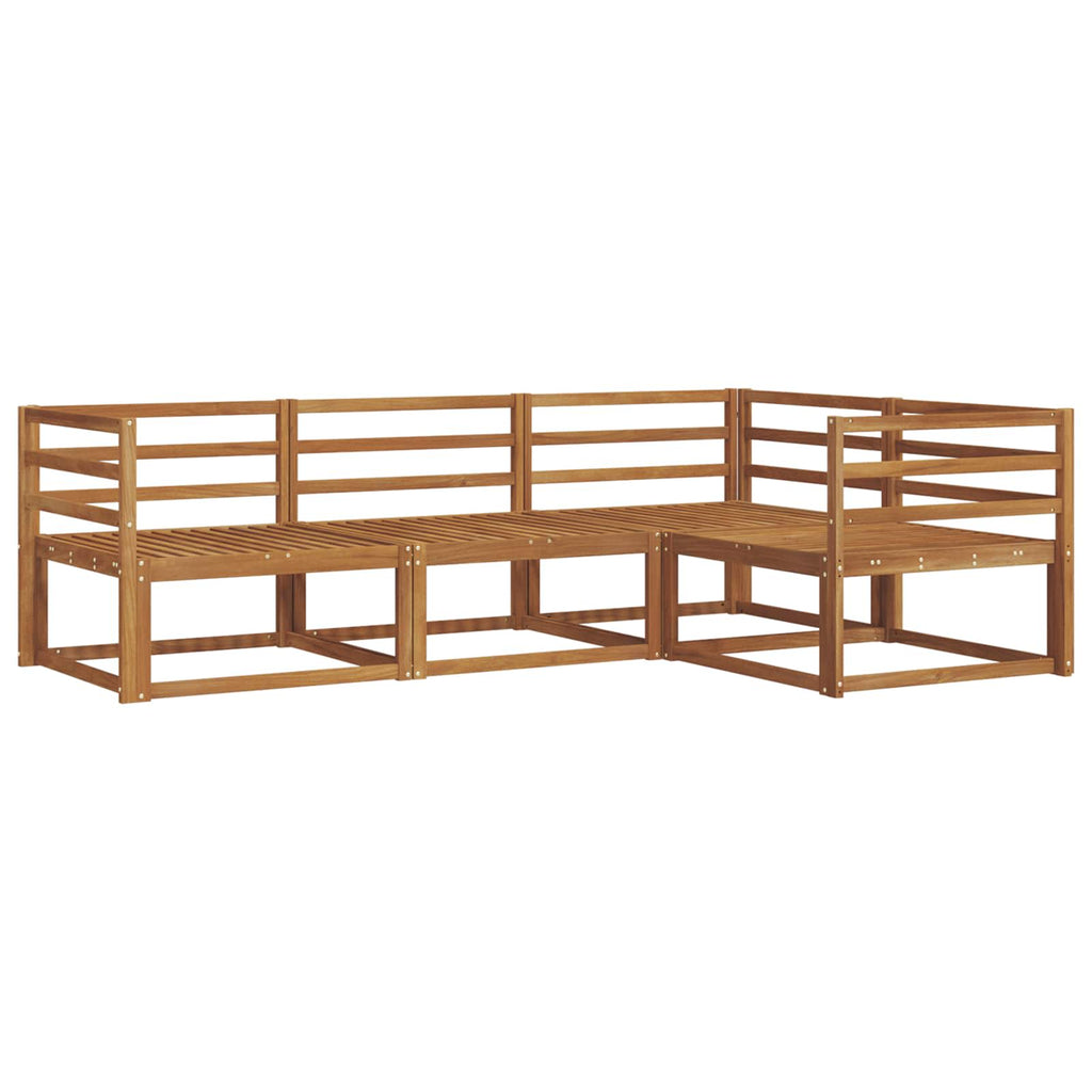 Outdoor-Sofagarnitur 4 pcs Natur Massivholz Akazie