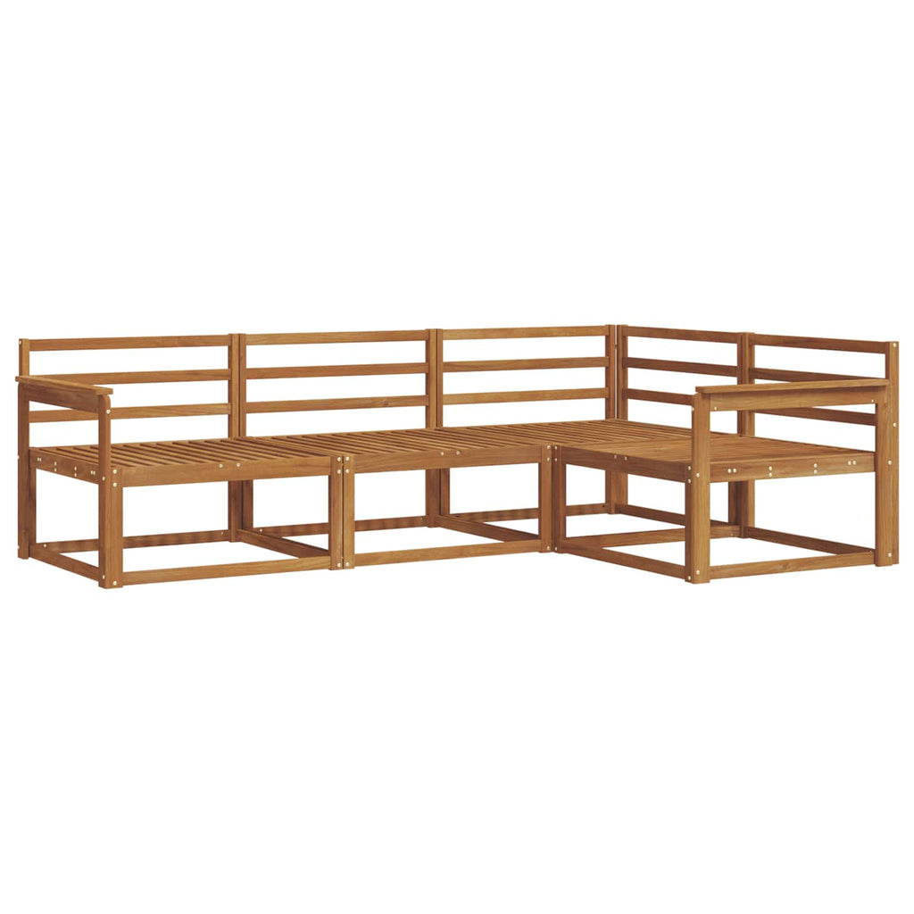 Outdoor-Sofagarnitur 4 pcs Natur Massivholz Akazie