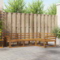 Outdoor-Sofagarnitur 4 pcs Natur Massivholz Akazie