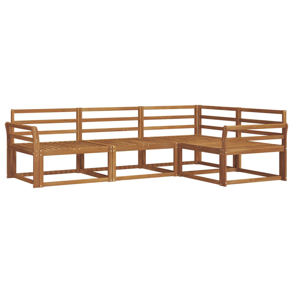 Outdoor-Sofagarnitur 4 pcs Natur Massivholz Akazie