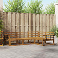 Outdoor-Sofagarnitur 4 pcs Natur Massivholz Akazie