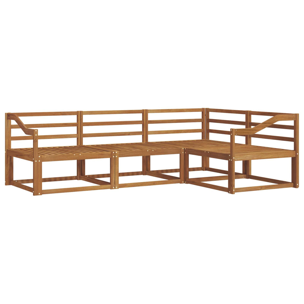 Outdoor-Sofagarnitur 4 pcs Natur Massivholz Akazie