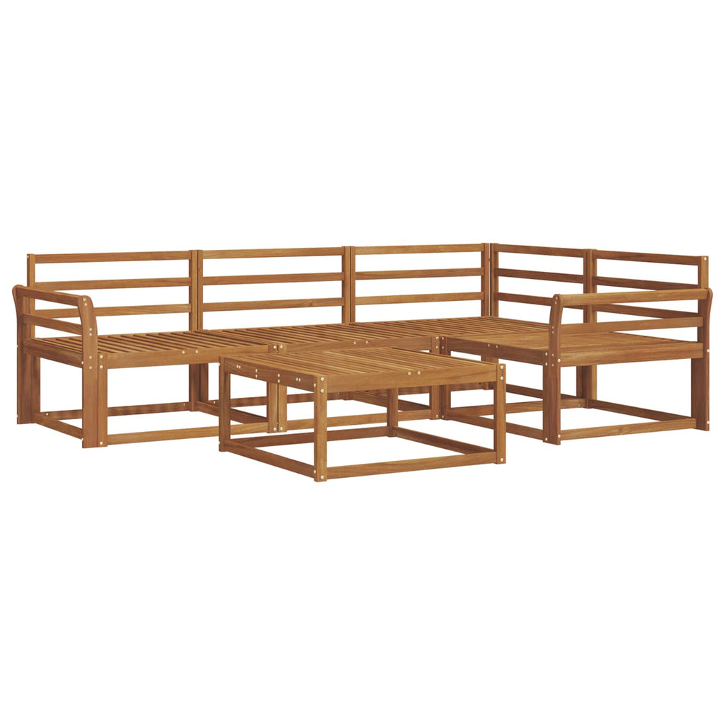 Outdoor-Sofagarnitur 5 pcs Natur Massivholz Akazie