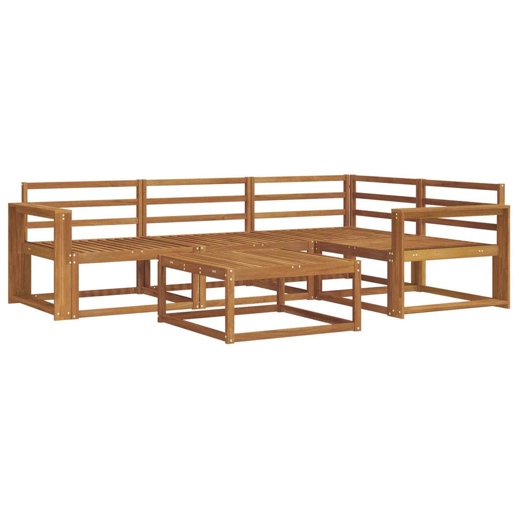 Outdoor-Sofagarnitur 5 pcs Natur Massivholz Akazie