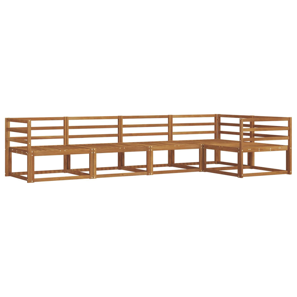 Outdoor-Sofagarnitur 5 pcs Natur Massivholz Akazie