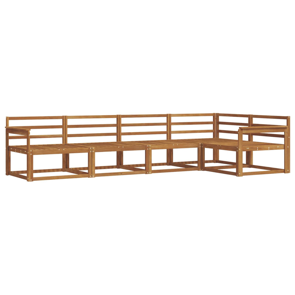 Outdoor-Sofagarnitur 5 pcs Natur Massivholz Akazie