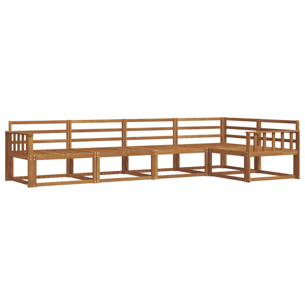 Outdoor-Sofagarnitur 5 pcs Natur Massivholz Akazie