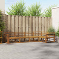 Outdoor-Sofagarnitur 5 pcs Natur Massivholz Akazie