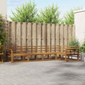 Outdoor-Sofagarnitur 5 pcs Natur Massivholz Akazie