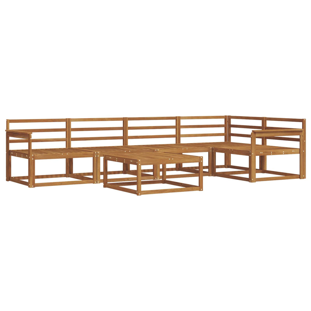 Outdoor-Sofagarnitur 6 pcs Natur Massivholz Akazie