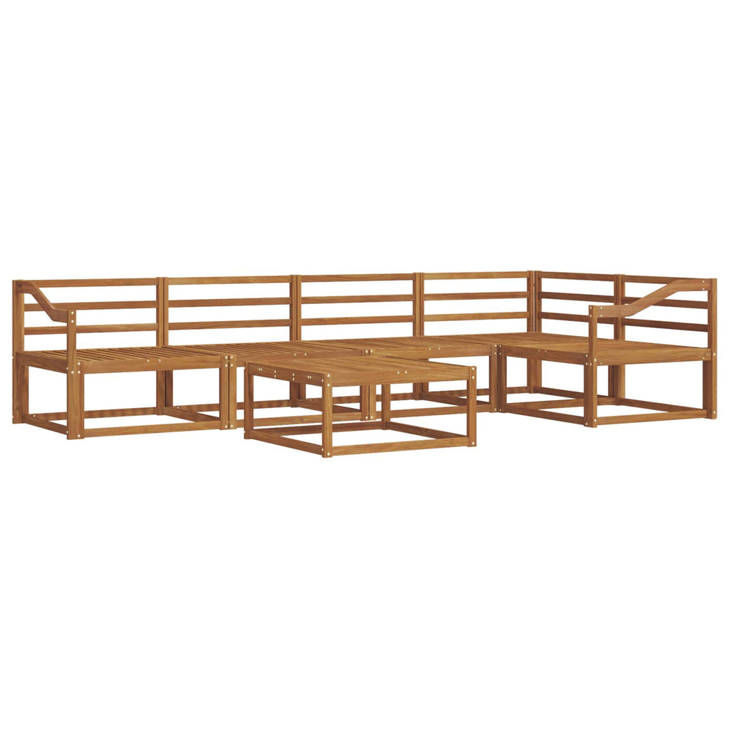 Outdoor-Sofagarnitur 6 pcs Natur Massivholz Akazie