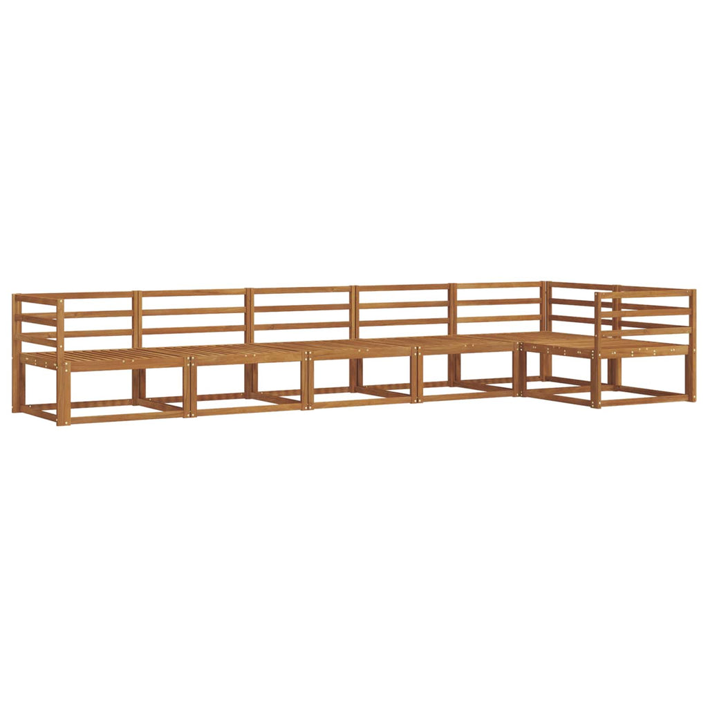 Outdoor-Sofagarnitur 6 pcs Natur Massivholz Akazie