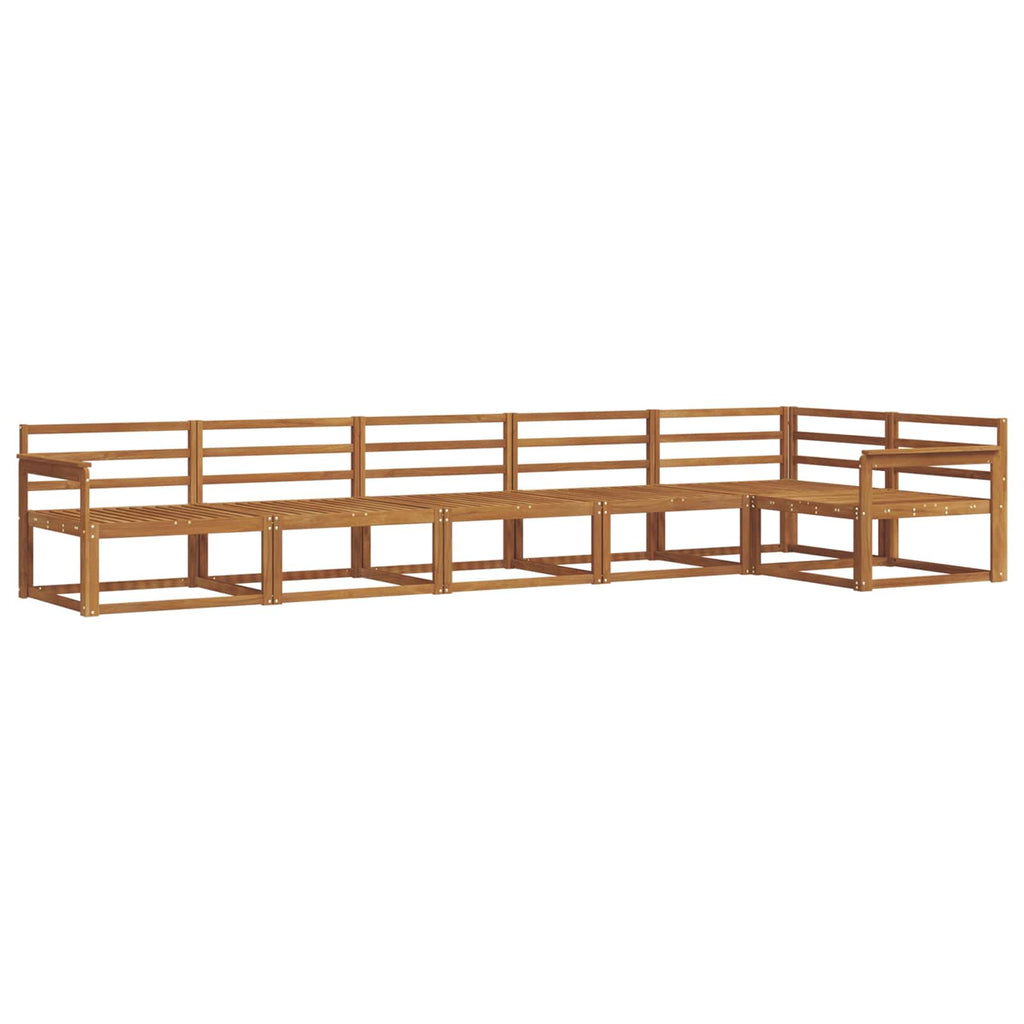 Outdoor-Sofagarnitur 6 pcs Natur Massivholz Akazie