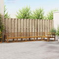 Outdoor-Sofagarnitur 6 pcs Natur Massivholz Akazie