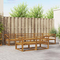 Outdoor-Sofagarnitur 7 pcs Natur Massivholz Akazie