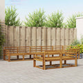 Outdoor-Sofagarnitur 8 Stk. Natur Massives Akazienholz