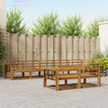 Outdoor-Sofagarnitur 8 Stk. Natur Massives Akazienholz