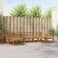 Outdoor-Sofagarnitur 6 pcs Natur Massivholz Akazie