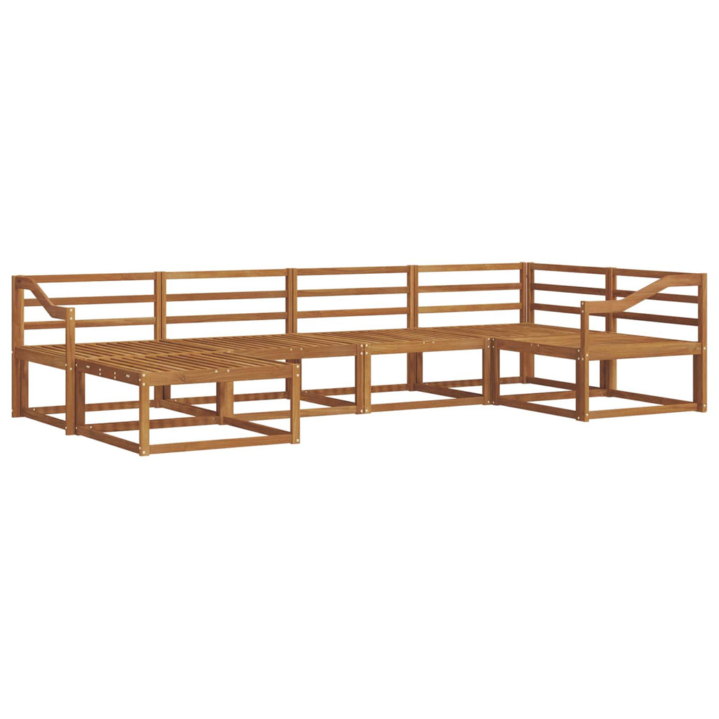 Outdoor-Sofagarnitur 6 pcs Natur Massivholz Akazie