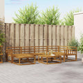 Outdoor-Sofagarnitur 7 pcs Natur Massivholz Akazie