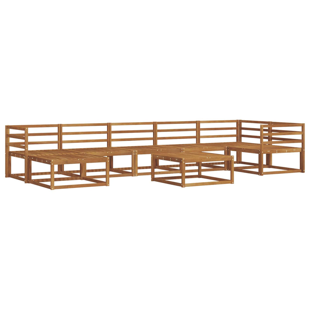 Outdoor-Sofagarnitur 8 pcs Natur Massivholz Akazie