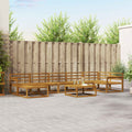 Outdoor-Sofagarnitur 8 pcs Natur Massivholz Akazie