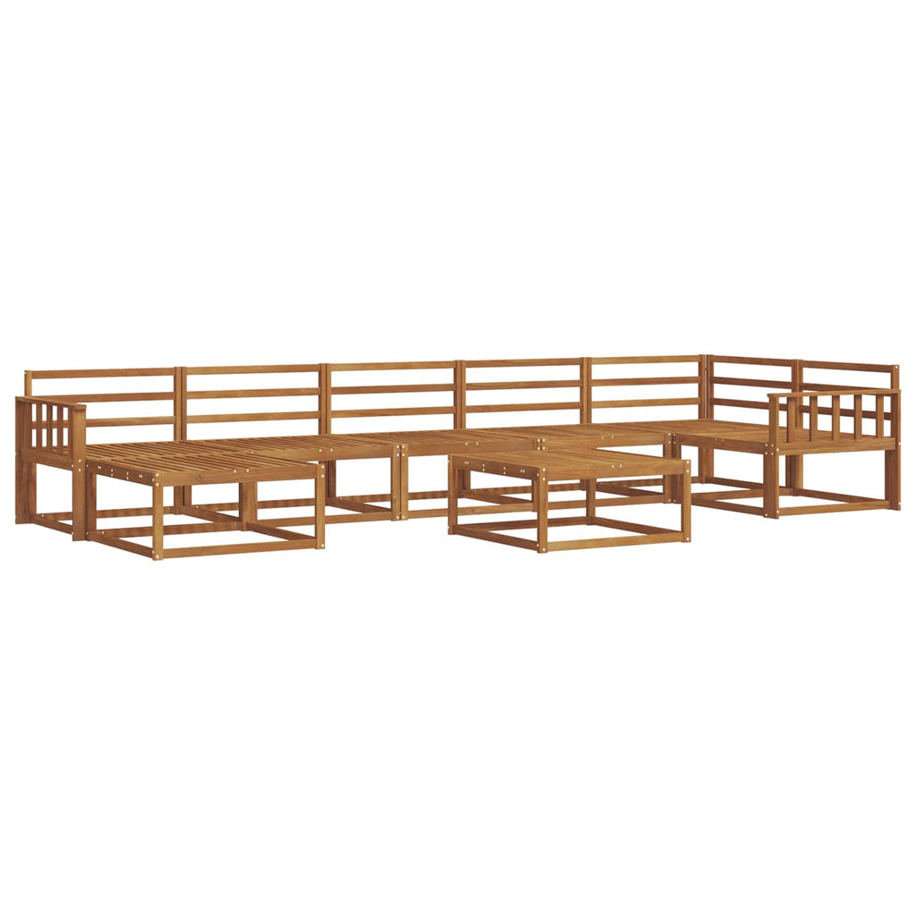 Outdoor-Sofagarnitur 8 pcs Natur Massivholz Akazie