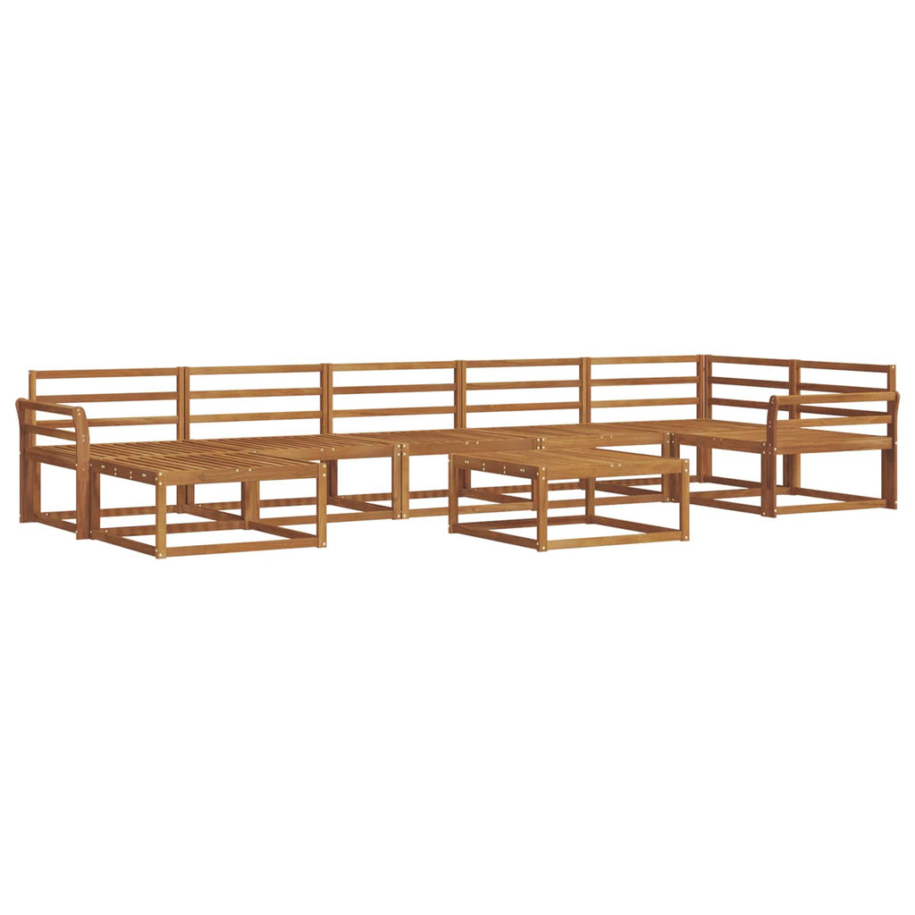 Outdoor-Sofagarnitur 8 pcs Natur Massivholz Akazie