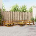 Outdoor-Sofagarnitur 8 pcs Natur Massivholz Akazie