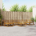 Outdoor-Sofagarnitur 8 pcs Natur Massivholz Akazie