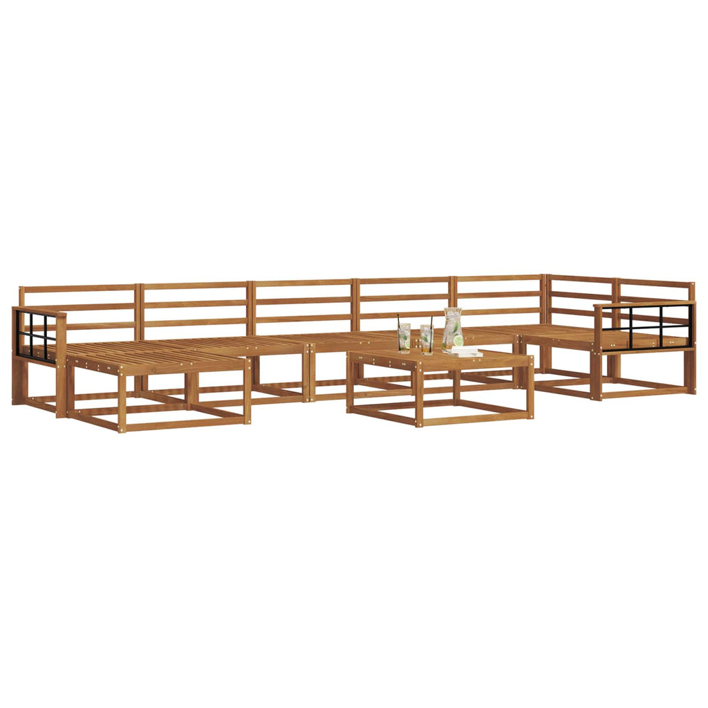Outdoor-Sofagarnitur 8 pcs Natur Massivholz Akazie