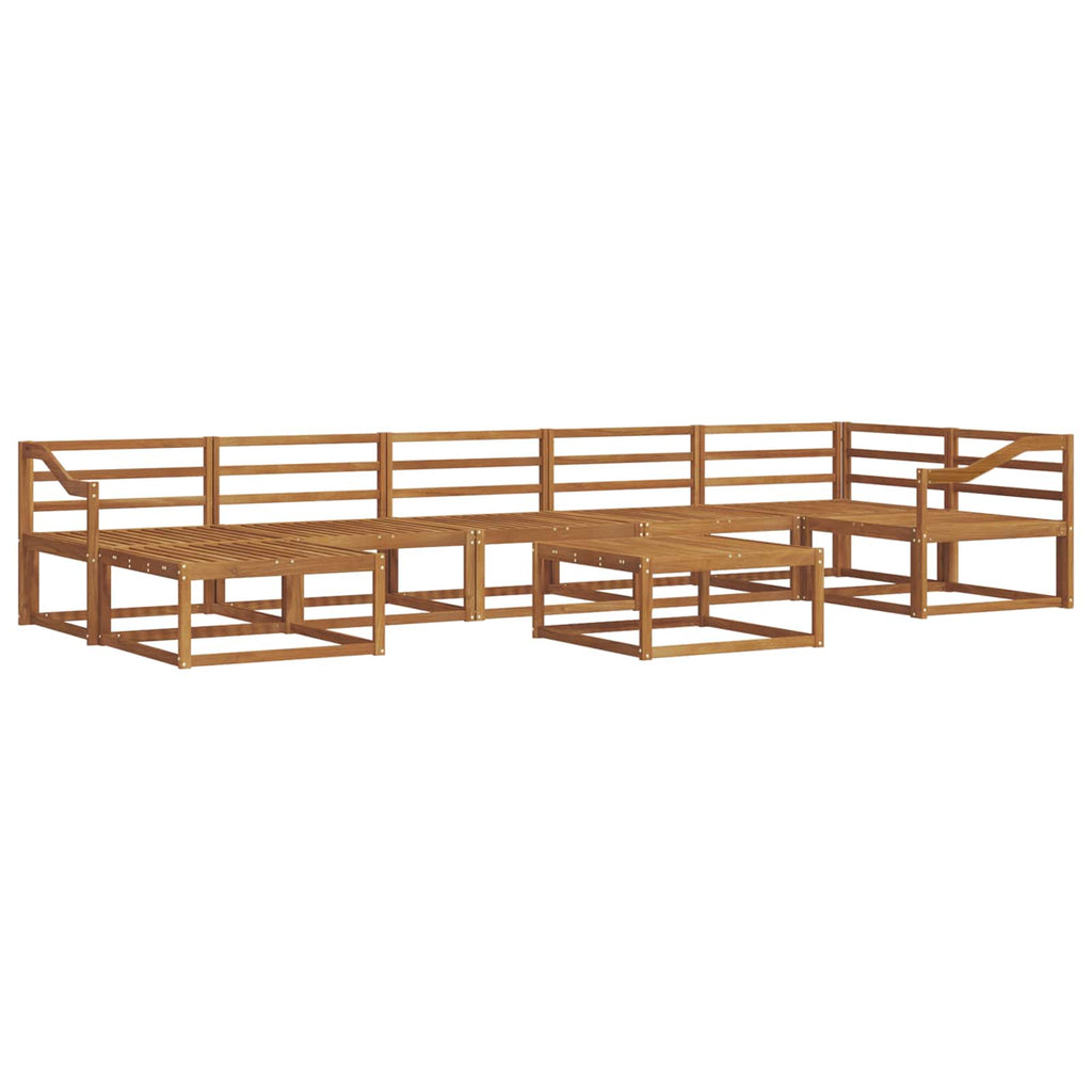 Outdoor-Sofagarnitur 8 pcs Natur Massivholz Akazie