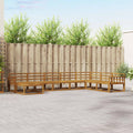 Outdoor-Sofagarnitur 8 pcs Natur Massivholz Akazie
