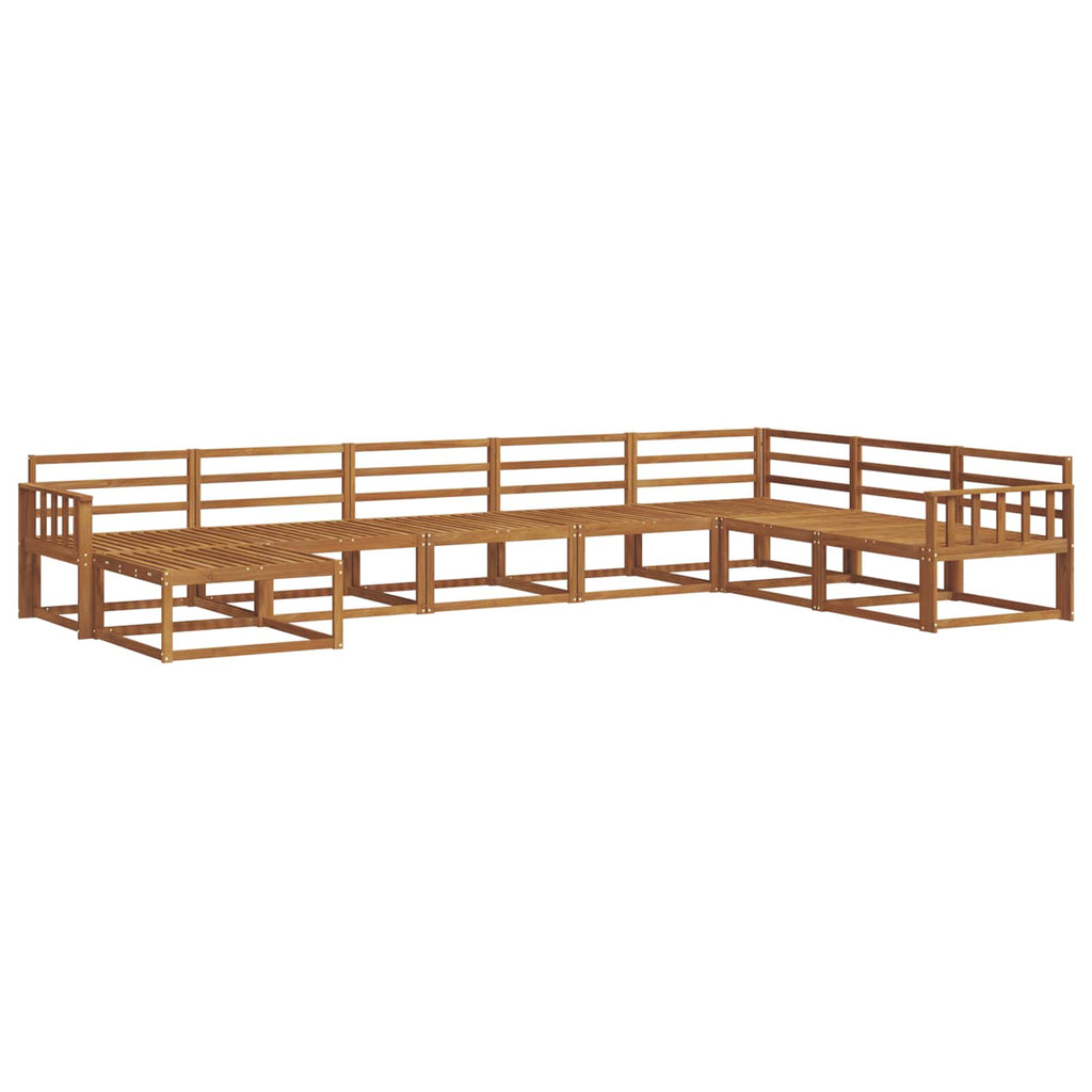 Outdoor-Sofagarnitur 8 pcs Natur Massivholz Akazie