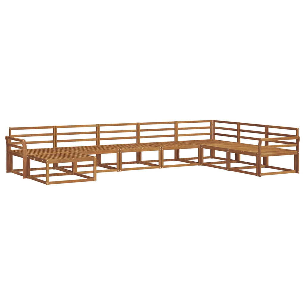 Outdoor-Sofagarnitur 8 pcs Natur Massivholz Akazie