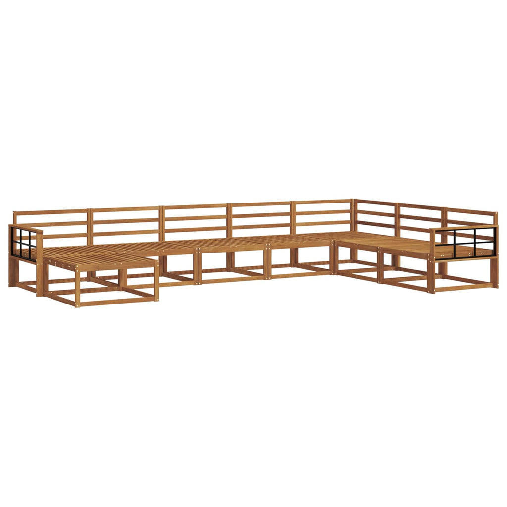 Outdoor-Sofagarnitur 8 pcs Natur Massivholz Akazie