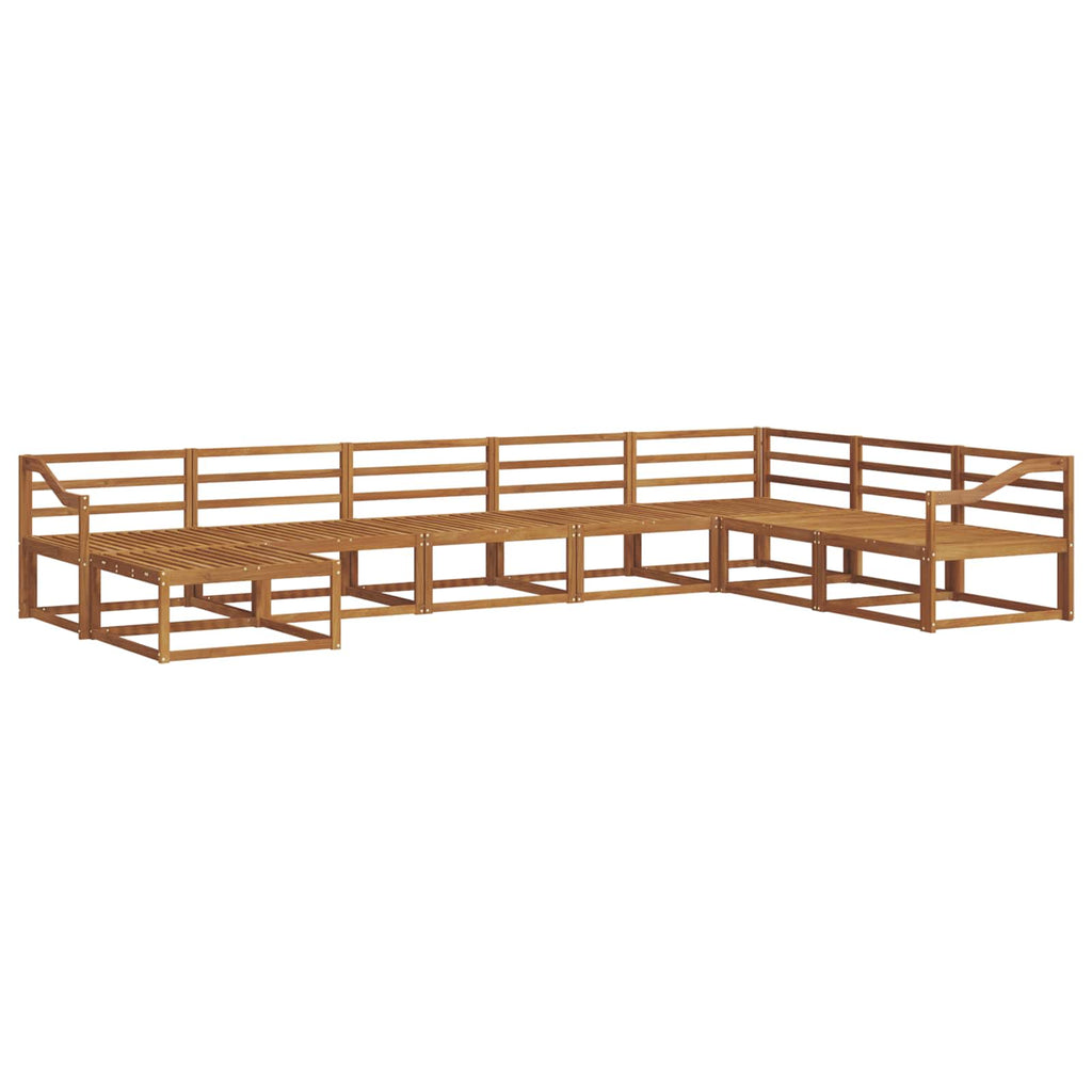 Outdoor-Sofagarnitur 8 pcs Natur Massivholz Akazie