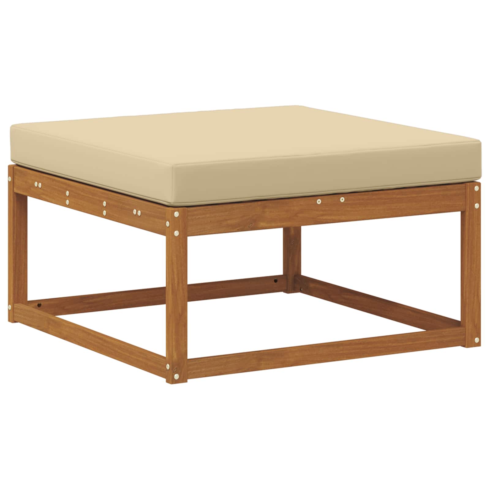 Outdoor-Sofagarnitur mit Kissen 9 pcs Natur und Beige