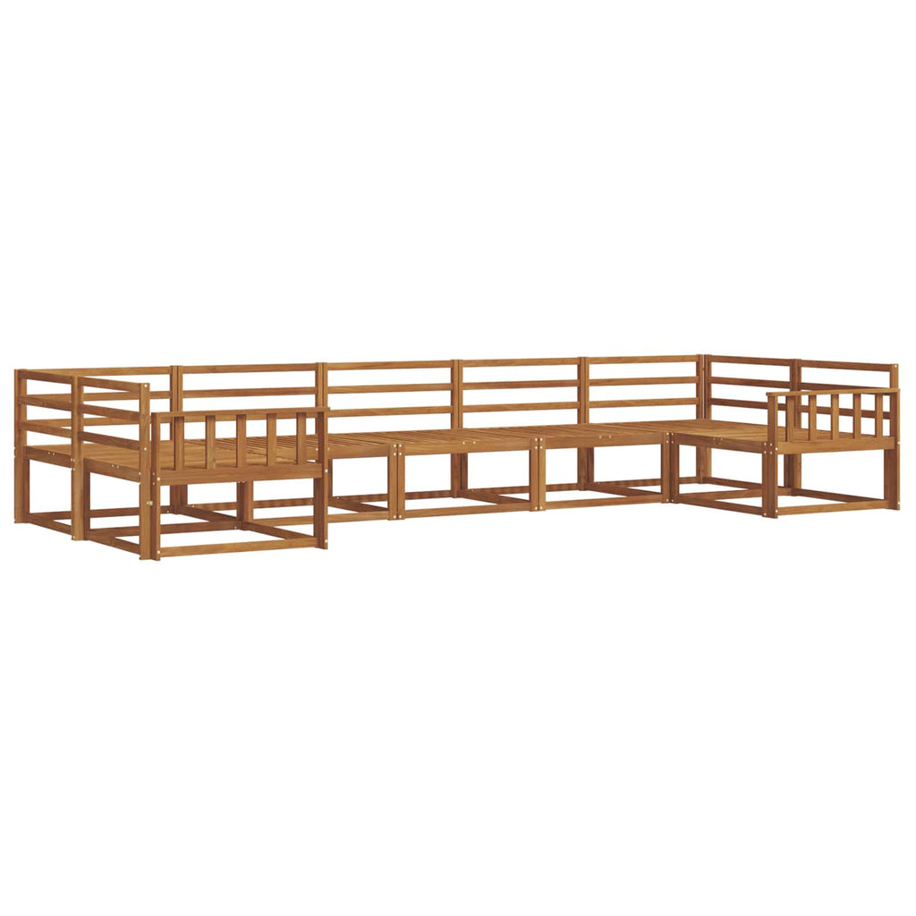 Outdoor-Sofagarnitur 7 pcs Natur Massivholz Akazie