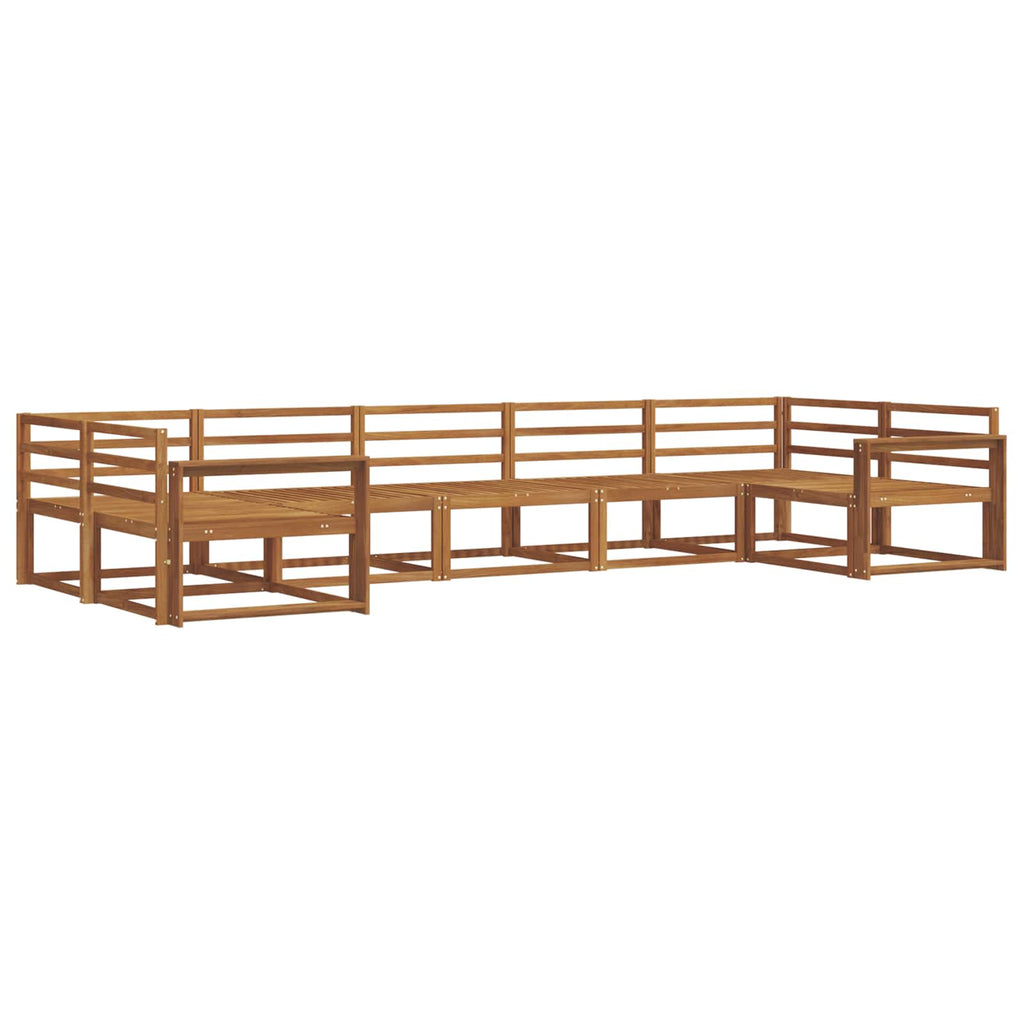 Outdoor-Sofagarnitur 7 pcs Natur Massivholz Akazie