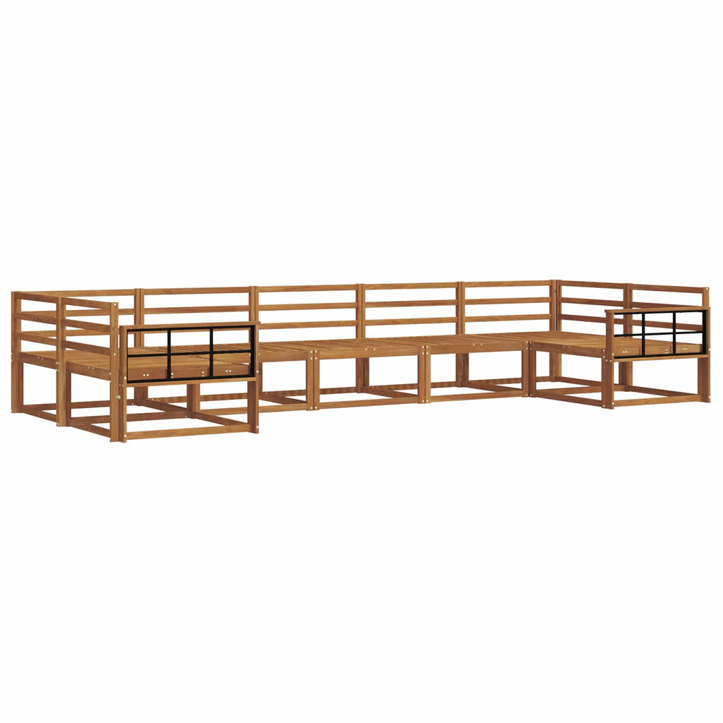 Outdoor-Sofagarnitur 7 pcs Natur Massivholz Akazie