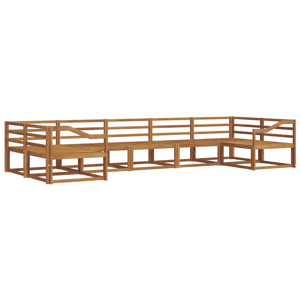 Outdoor-Sofagarnitur 7 pcs Natur Massivholz Akazie