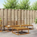 Outdoor-Sofagarnitur Natur Massivholz Akazie