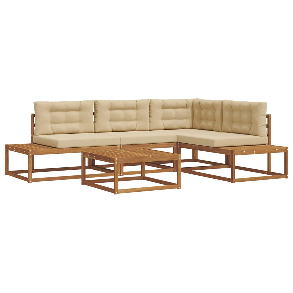 Outdoor-Sofagarnitur Natur und Beige