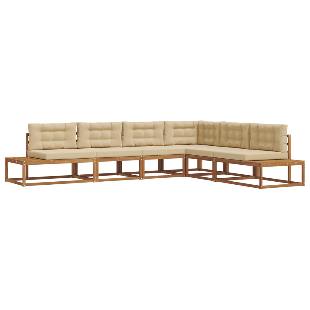 Outdoor-Sofagarnitur Natur und Beige