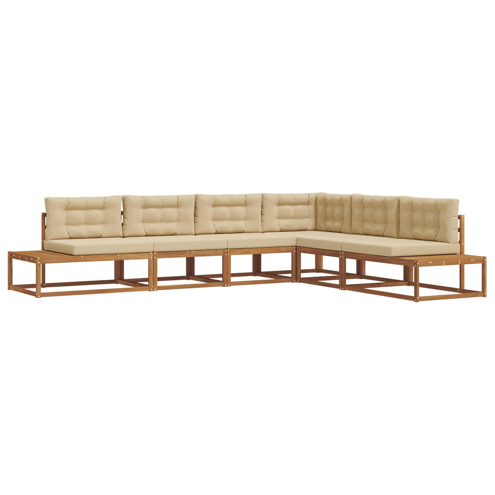 Outdoor-Sofagarnitur Natur und Beige