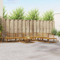 Outdoor-Sofagarnitur Natur Massivholz Akazie